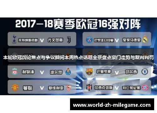 本轮欧冠舆论焦点与争议瞬间本周热点话题全景盘点豪门走势与裁判判罚
